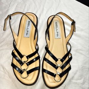 Bellini Bimini black sandals, size 9